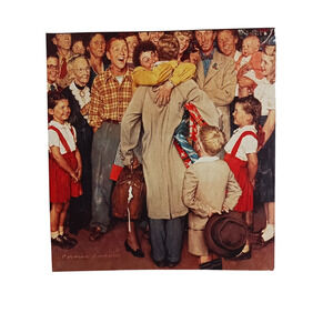 The Homecoming Art Poster 1948 Saturday Evening Post Norman‎ Rockwell 12x16